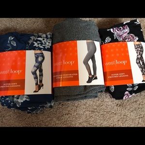 3 pair NWT west loop leggings.